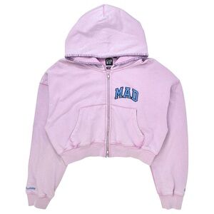Madhappy x GAP “Mad” Full Zip Relaxed Fit Lavender Purple Zip Up Hoodie Jacket